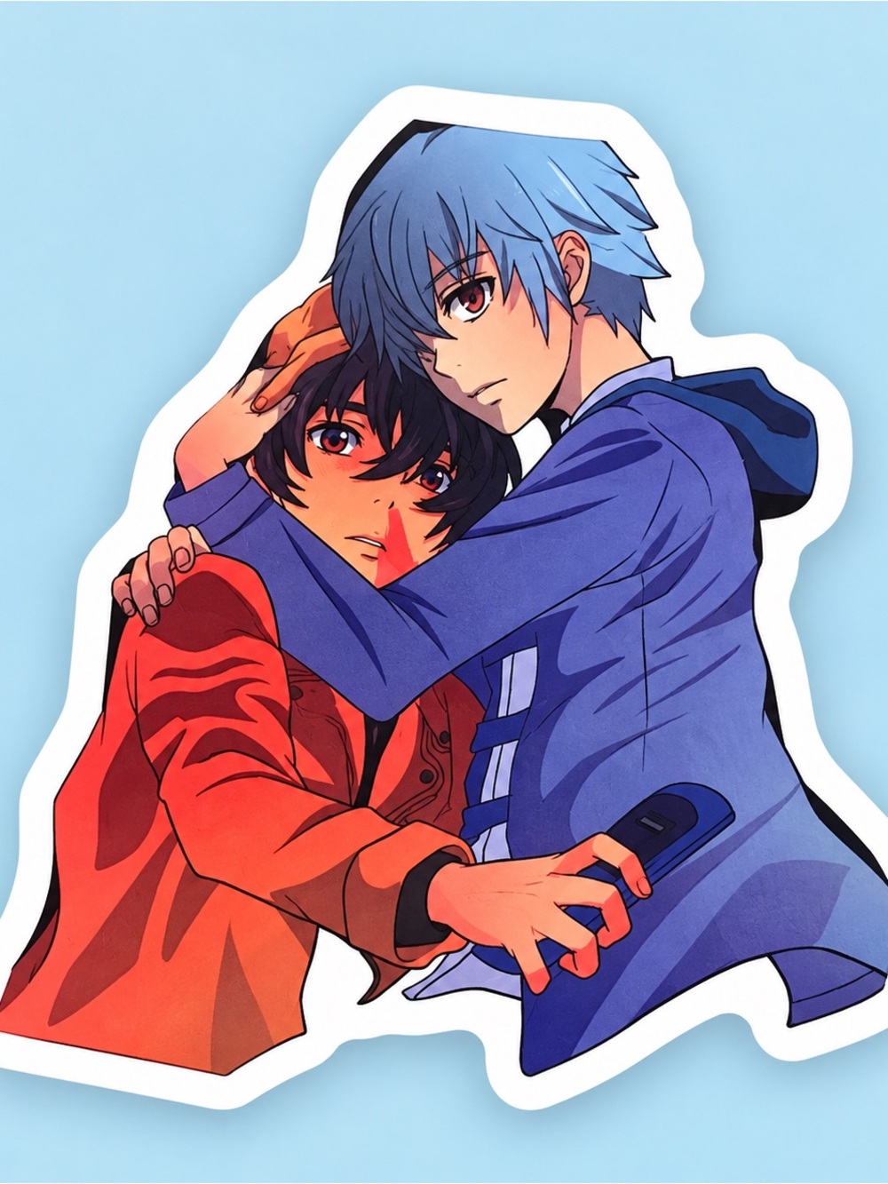 Yuki & Yuno Future Diary Mirai Nikki Anime Vinyl Sticker